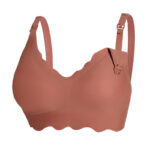 Front-Opening Wire-Free Nursing Bra for Postpartum, Black