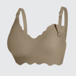 Front-Opening Wire-Free Nursing Bra for Postpartum, Black
