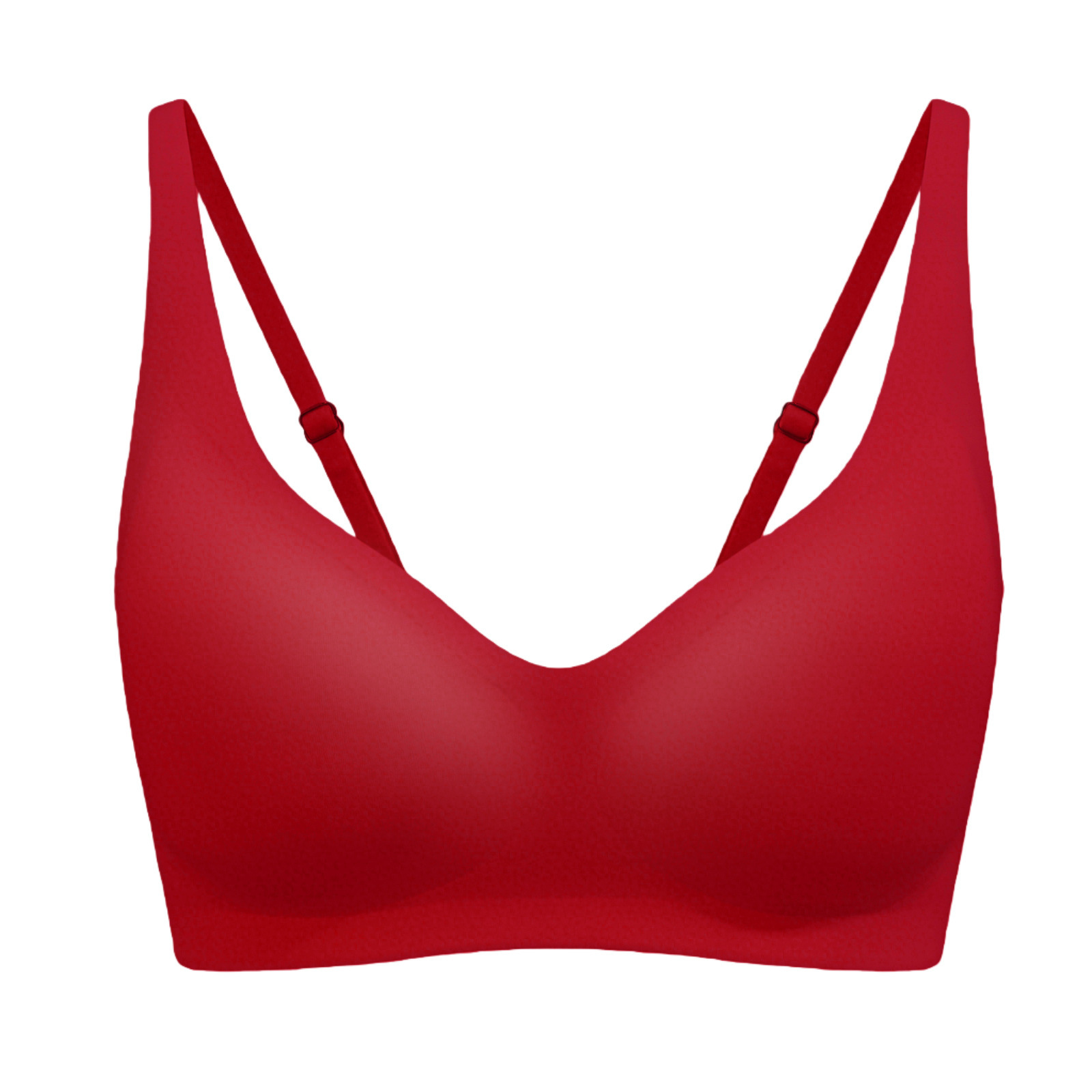 Seamless Push-Up Wire-Free Bra with Side Support, Black