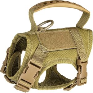 Cat hand-held tactical harness, anti-escape vest-style leash, adjustable outdoor cat and dog walking leash/dog chain.