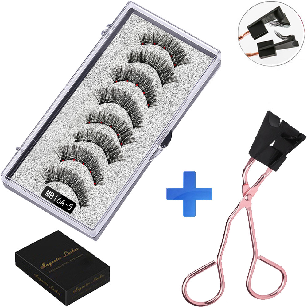 Magnetic False Eyelashes Set of 5 with 16 Styles - Naturally Long