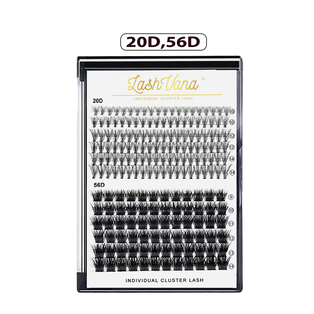Natural Single Cluster False Eyelashes DIY Extension Set