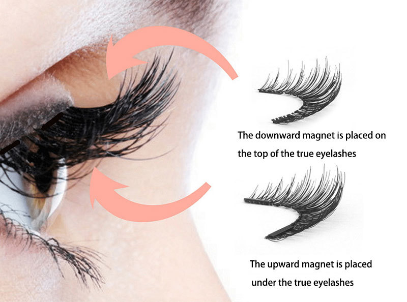 Magnetic False Eyelashes Set of 5 with 16 Styles - Naturally Long