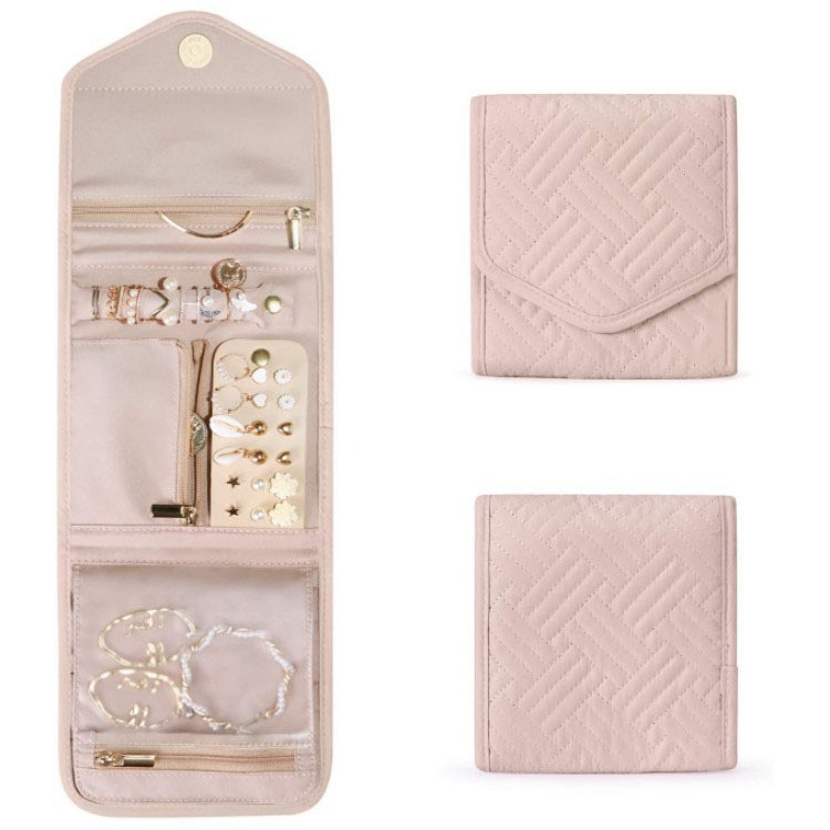 Fashion Portable Jewelry Bag High-end Jewelry Storage Bag Necklace Earrings Earrings Earrings Earrings Bracelets Rings Exquisite Jewelry