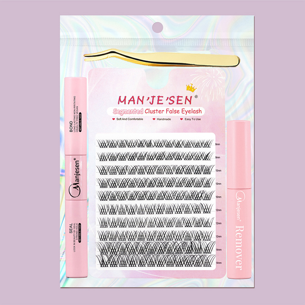 Natural Single Cluster False Eyelashes DIY Extension Set