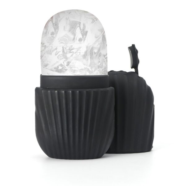 Stainless steel facial ice tray set, portable facial gua sha board, skincare tool, silicone facial ice tray