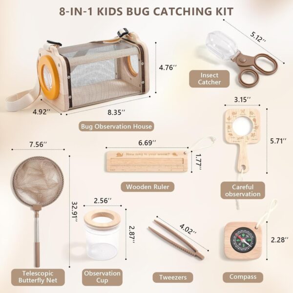 Children's Insect Observation Box Outdoor Insect Catching and Exploration Kit Biological Experiment Collection Insect and Butterfly Breeding and Observation Box Children's Insect Observation Box Outdoor Insect Catching and Exploration Kit Biological Experiment Collection Insect and Butterfly Breeding and Observation Box