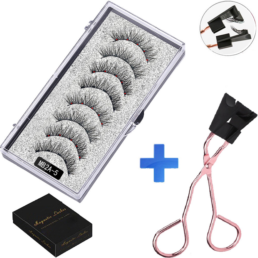 Magnetic False Eyelashes Set of 5 with 16 Styles - Naturally Long