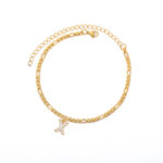 O1CN01pfIlRX1E3bzaEvdwq_2211909900296-0-cib.jpg European and American simple micro-inlaid zircon stainless steel chain letter couple anklet 26 English letter pendant anklet