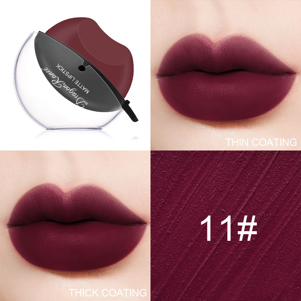 Sip into makeup lazy lip lipstick lipstick is not easy to fade matte makeup effect matte lipstick big red lipstick