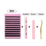 Natural Single Cluster False Eyelashes DIY Extension Set