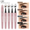QIC four-pronged liquid eyebrow pencil four-pronged liquid eyebrow pencil four-claw waterproof and sweat-proof non-smudged eyebrow pencil cross-border QIC four-pronged liquid eyebrow pencil four-pronged liquid eyebrow pencil four-claw waterproof and sweat-proof non-smudged eyebrow pencil cross-border