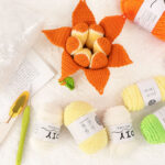 O1CN01riCg1Z1G0zBsXpLhz_2241790561-0-cib.jpg New beginner DIY hand-knitting material kit: Orange pendant yarn crochet set, cultural crochet ornament.
