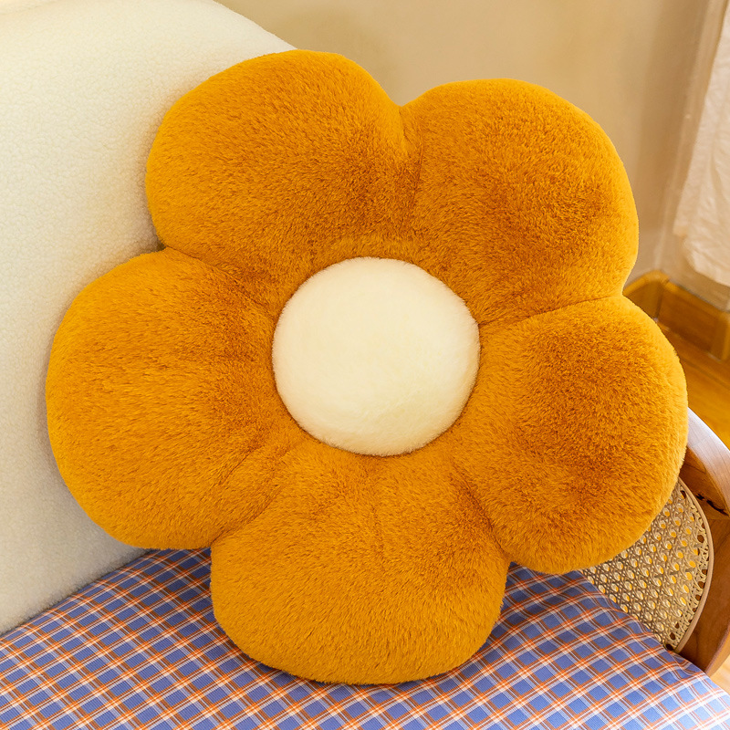 Sunflower Throw Pillow Cushions with 3 D Backrest Support