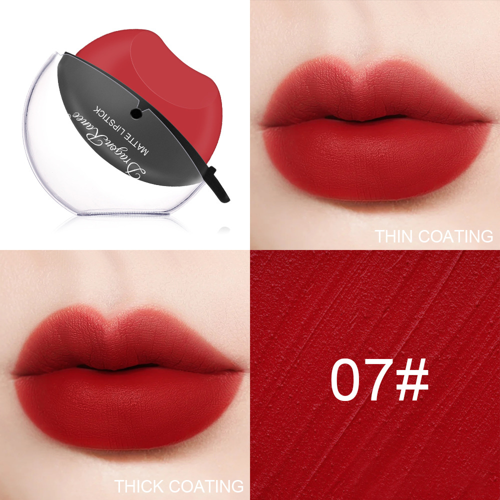 Sip into makeup lazy lip lipstick lipstick is not easy to fade matte makeup effect matte lipstick big red lipstick