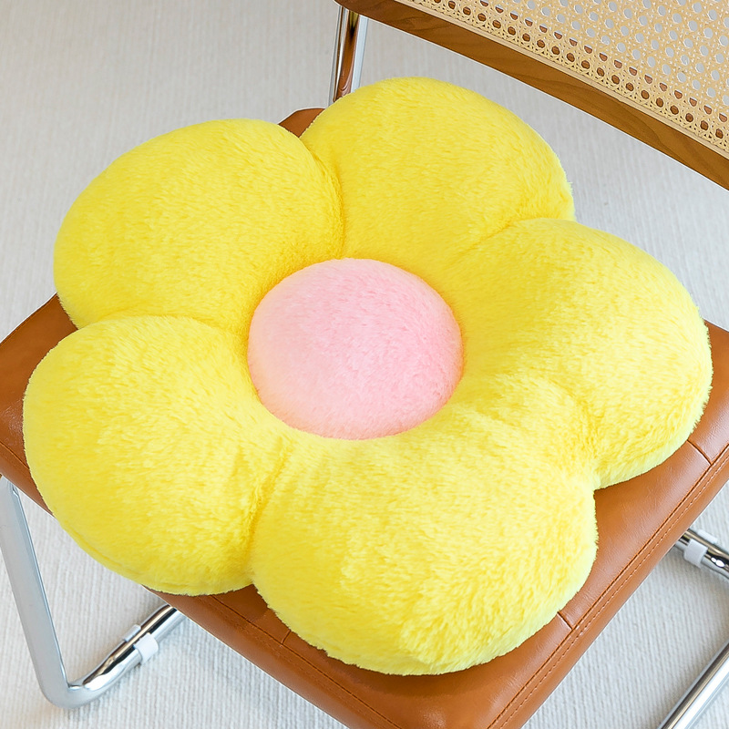 Sunflower Throw Pillow Cushions with 3 D Backrest Support