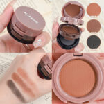 Capel 3-Layer Sandwich Eyeshadow Bento Box - Shimmery Pearl Matte Contouring Side Shading Earth Tones Affordable Student Eyeshadow