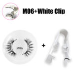 Magnetic false eyelashes set one pair magnetic magnet false eyelashes natural thick false eyelashes quantum eyelashes flatness