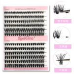 Natural Single Cluster False Eyelashes DIY Extension Set