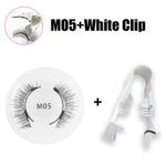 Magnetic false eyelashes set one pair magnetic magnet false eyelashes natural thick false eyelashes quantum eyelashes flatness