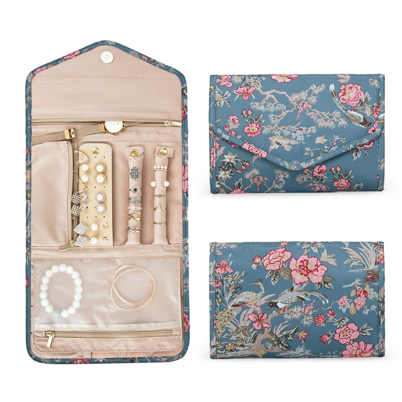 Fashion Portable Jewelry Bag High-end Jewelry Storage Bag Necklace Earrings Earrings Earrings Earrings Bracelets Rings Exquisite Jewelry