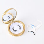 Magnetic glue-free three-magnet false eyelashes set with clips collection one pair of reusable magnetic false eyelashes