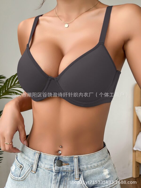 European and American cross-border temu specializes in summer thin push-up bras that support side breasts, prevent sagging, and provide shaping.