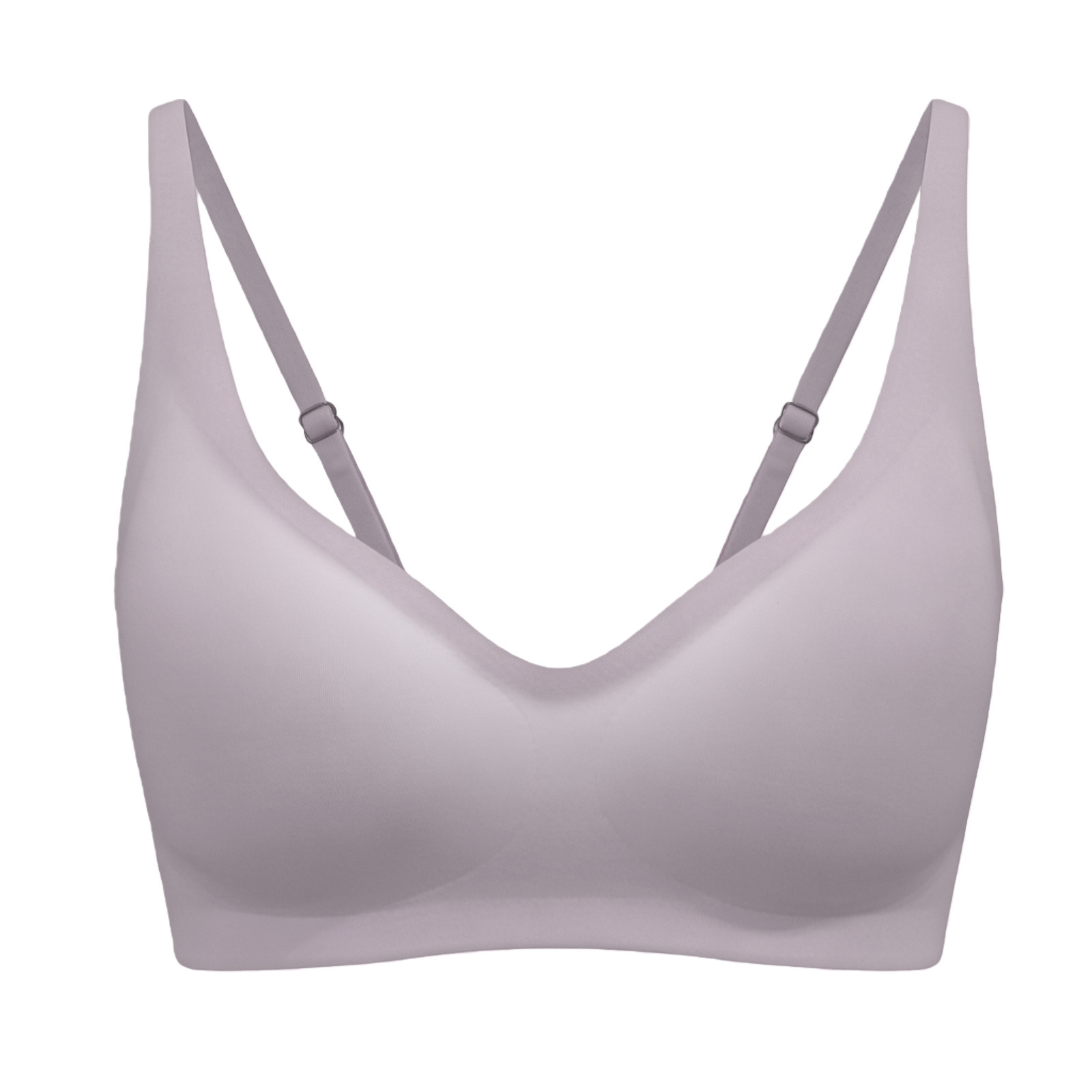 Seamless Push-Up Wire-Free Bra with Side Support, Black