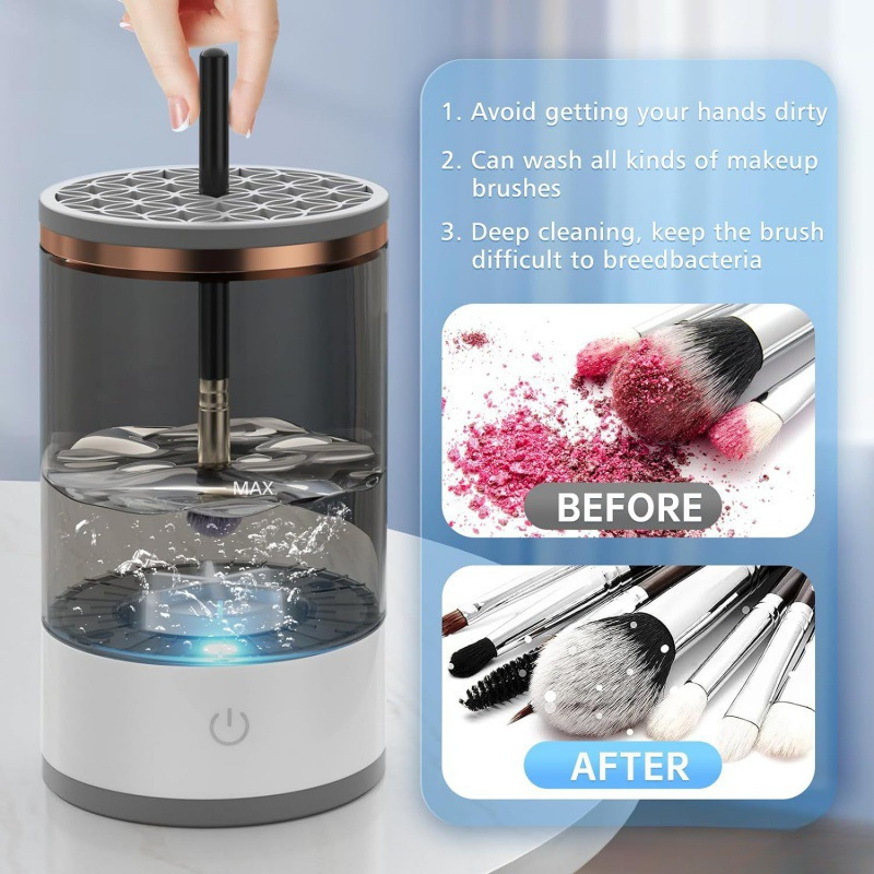 Automatic USB Makeup Brush Cleaner & Dryer, 2-in-1