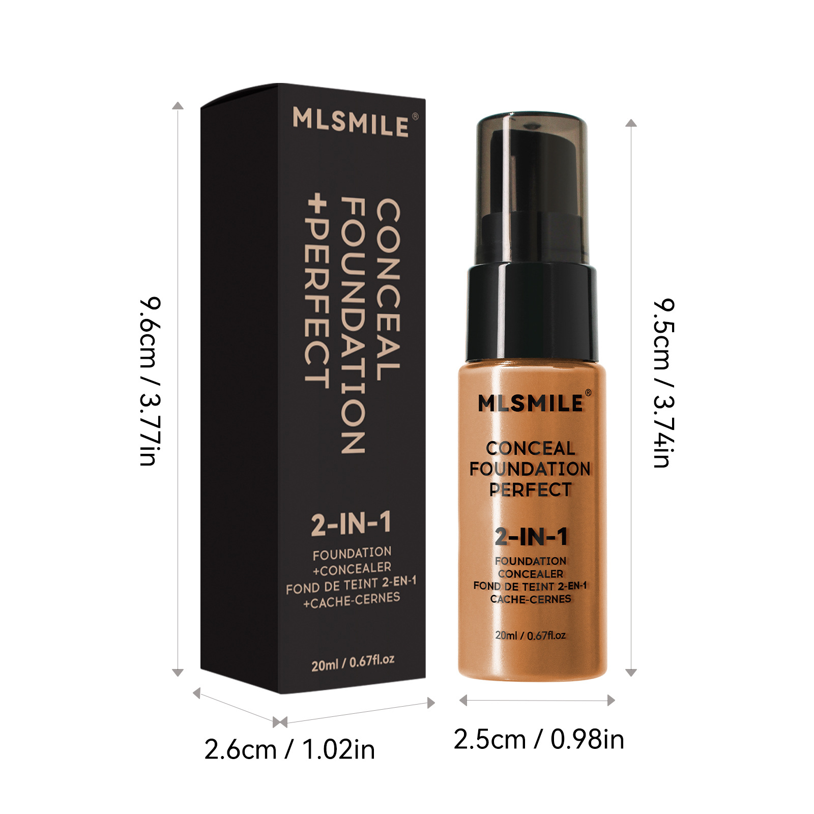 Oil-Controlling Matte Liquid Foundation as Primer, Concealer - BB Cream