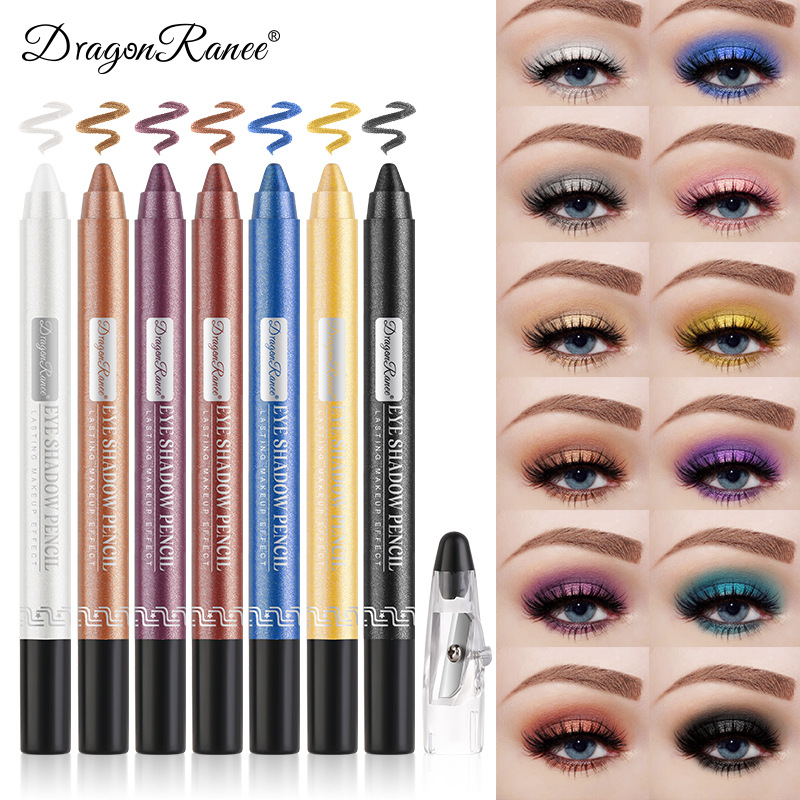 Pearlescent Eyeshadow Pen with Sharpener, Metallic Luster