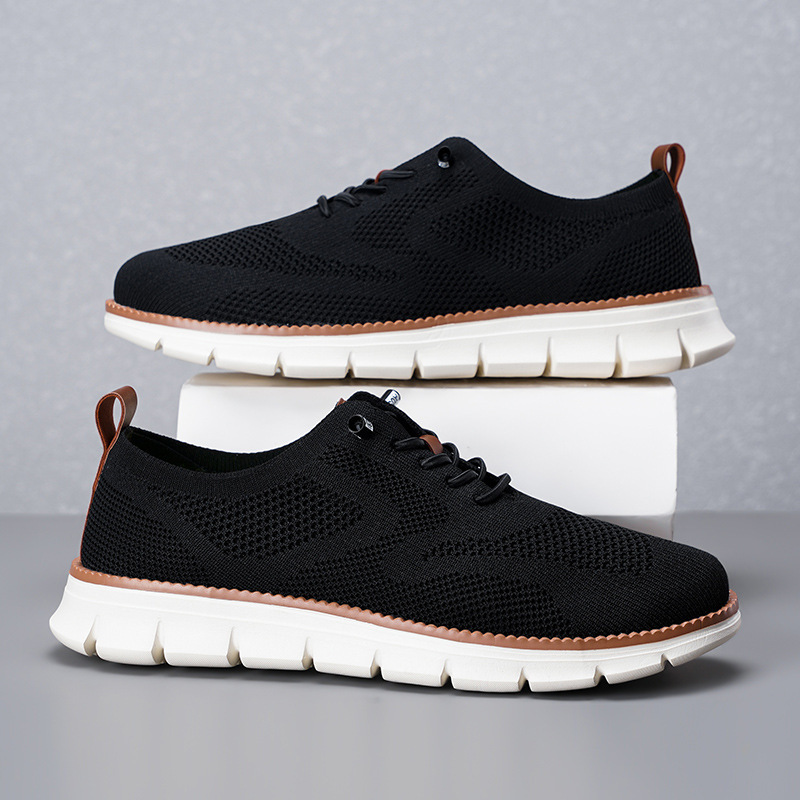 Breathable Mesh Flyknit Loafers for Men Plus Sizes - Lightweight Breathable Mesh Flyknit Loafers for Men Plus Sizes - Lightweight
