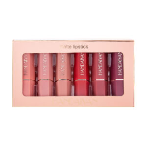 Easy-Apply Matte 6-Piece Lipstick Set for Universal Skin