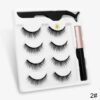 Glue-Free Natural Magnet False Eyelashes Set, 4 Pairs Glue-Free Natural Magnet False Eyelashes Set, 4 Pairs