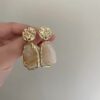 Retro Irregular Geometric Earrings for Autumn/Winter Wear