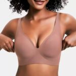 Leopard Print Wire-Free Plus Size Bra with Back Support