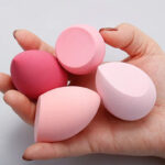 Hydrophilic Non-Latex Wet & Dry Makeup Puff Set, 7 PCs