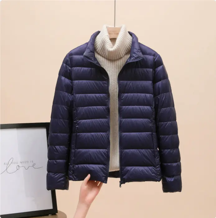 Warmth-Boosting Lightweight Padded Short Down Jacket for Women Warmth-Boosting Lightweight Padded Short Down Jacket for Women