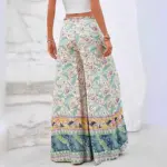 Bohemian Multicolor Printed Maxi Dress for Women, Loose Waist