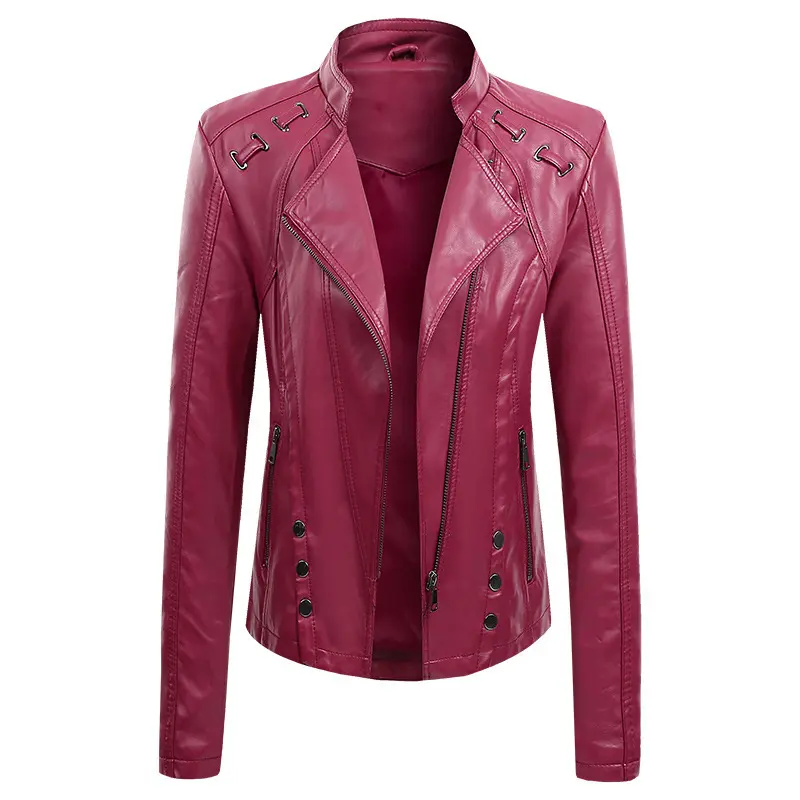New Spring And Autumn New Leather PU Leather Jacket Women's Short New Spring And Autumn New Leather PU Leather Jacket Women's Short