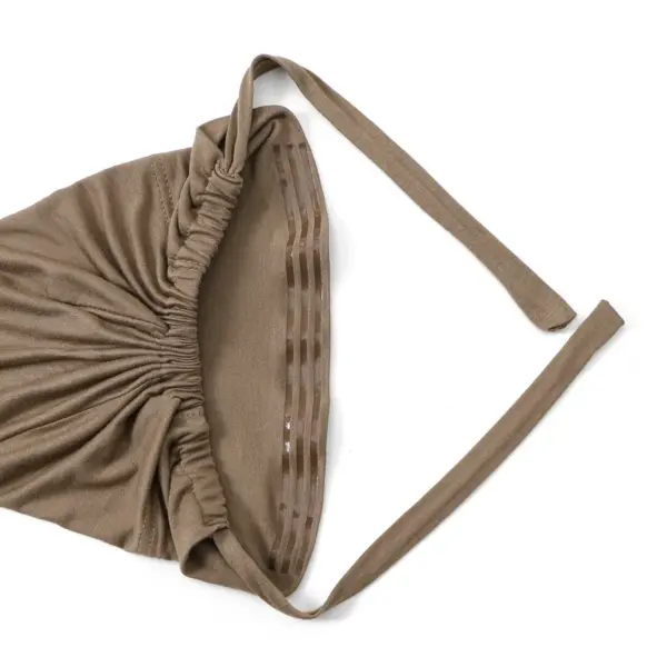 Adjustable Fit Women's Drawstring Hoodie Hat, Mercerized Cotton