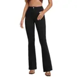 0245e198-f0f0-40b8-8b37-1b2cb1699bf9.webp High Elastic Highwaisted Black And White Flared Pants That Slim The Figure