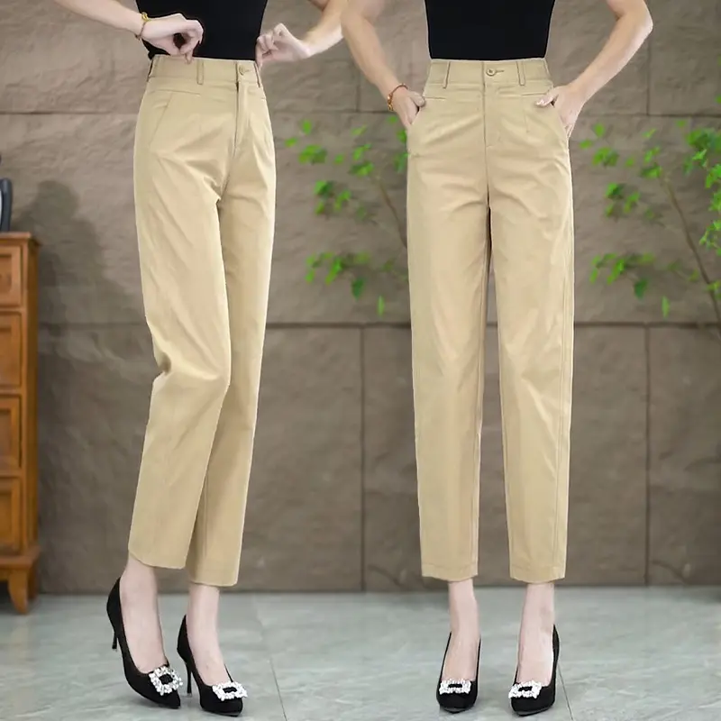Polished Cropped Suit Pants for Women, Straight-Leg Fit Polished Cropped Suit Pants for Women, Straight-Leg Fit
