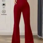 Summer Thin Yoga Pants Women's High-Waist Straight-Leg Wide-Leggings