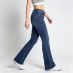Comfort Stretch Blue Slightly Wide-Leg Women’s Jeans