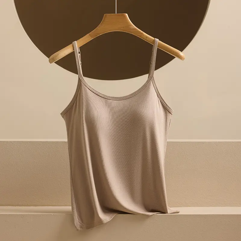 Adjustable Padded-Cup Tank Top Bra Base Layer for Women Adjustable Padded-Cup Tank Top Bra Base Layer for Women