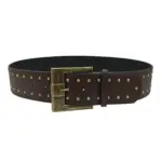 Women’s Retro Punk Leather Belt, Wide Rivet Style