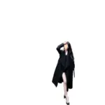 Petite Hepburn-style Chic Thick Wool Coat