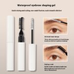 Long-Lasting Black 3-Piece Eyebrow Set with Gel Cream
