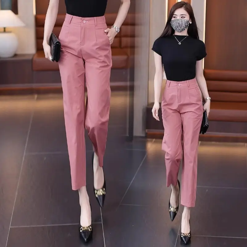 Polished Cropped Suit Pants for Women, Straight-Leg Fit Polished Cropped Suit Pants for Women, Straight-Leg Fit